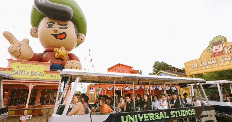 Universal Studios tram tossed 15 riders to the ground