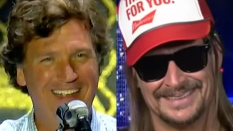 Tucker Carlson Defends America While Opening For Kid Rock – ‘A Beautiful Country Filled With Beautiful People’