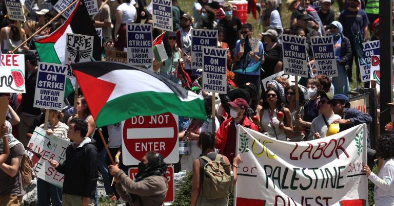 Pro-Palestinian protesters move UC Santa Cruz camp, join strikers