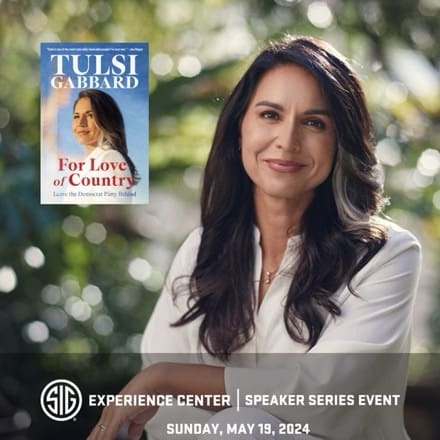 SIG SAUER to Host Tulsi Gabbard, Author of “For Love of Country,” in New Hampshire at Inaugural SEC Speaker Series Event