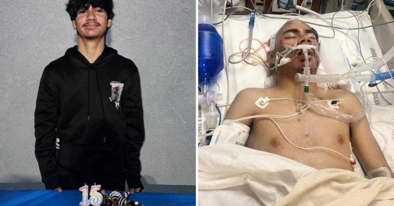 Group attacks and batters a 15-year-old who was eating a burger in South Los Angeles.