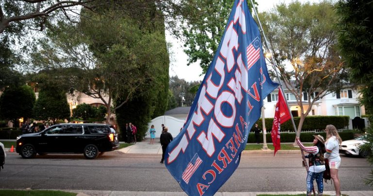 Photos: Trump supporters, demonstrators gather at SoCal fundraisers