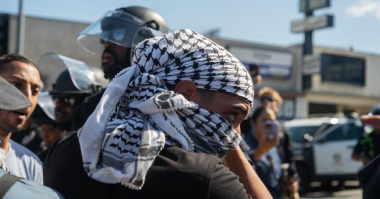 L.A. officials talk of restricting masks at protests after violent protest