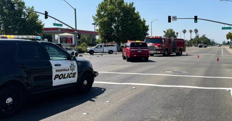 Motorcycle cop reportedly killed in Vacaville, Calif., crash