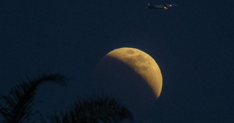 How to see Tuesday night’s harvest supermoon and partial lunar eclipse