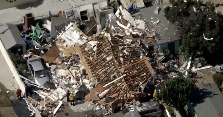Long Beach house explosion injures one person, displaces three others