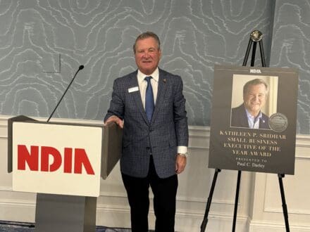 Paul C. Darley, Chairman, CEO & President of Darley, Honored with the Kathleen Sridhar Small Business Executive of the Year Award by National Defense Industry Association (NDIA)