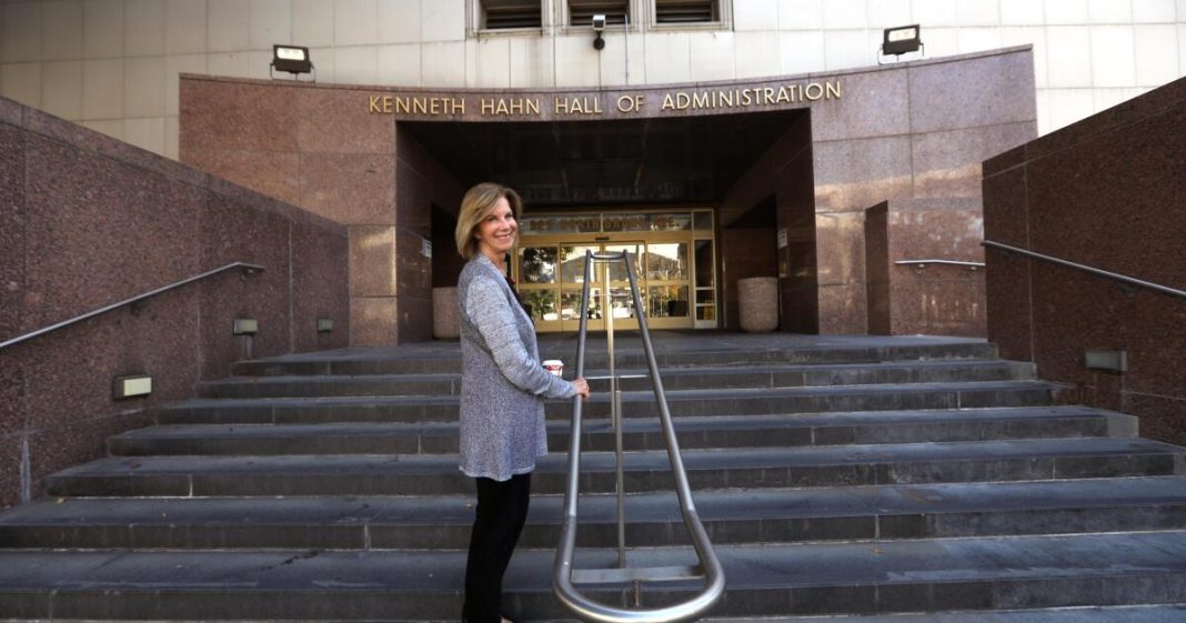 L.A. County HQ should stand, Janice Hahn says. And not because of her dad