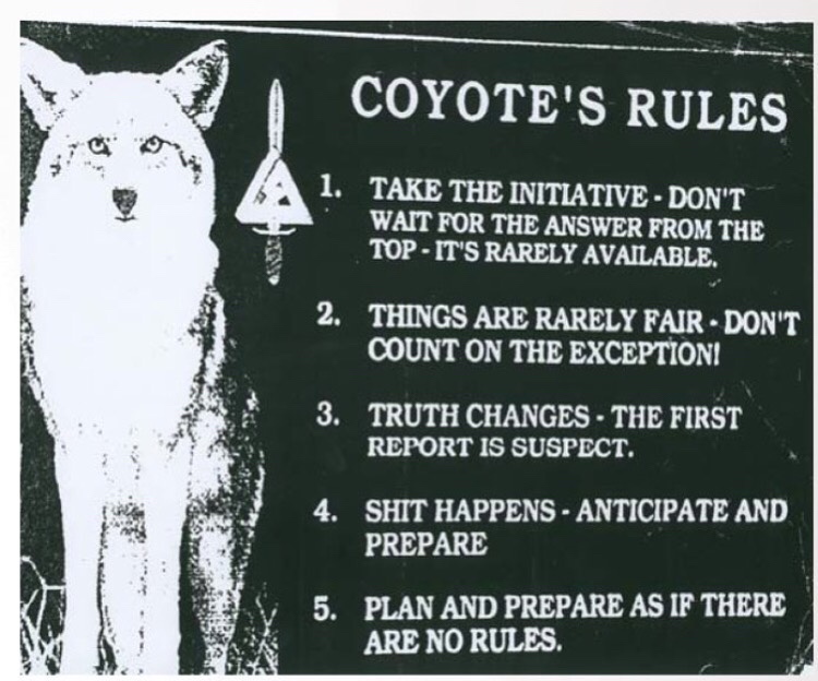 Blast From The Past – Coyote’s Rules