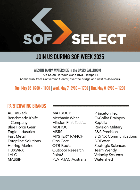 Updated SOF Select Exhibitors List